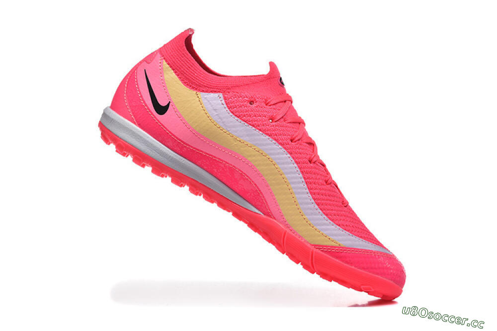 Men's Nike Air Zoom Mercurial Vapor 16 Elite TF Artificial Turf Low-Tops Football Shoes - Pink/Vibrant Pink/Soft Yellow 7