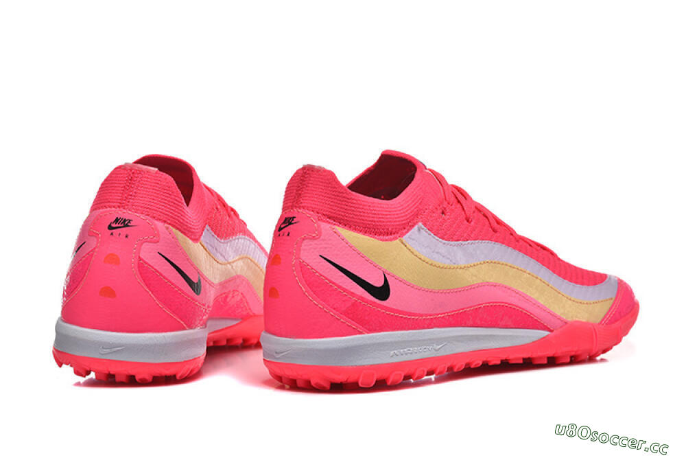 Men's Nike Air Zoom Mercurial Vapor 16 Elite TF Artificial Turf Low-Tops Football Shoes - Pink/Vibrant Pink/Soft Yellow 9