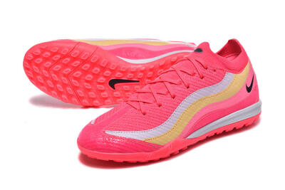 Men's Nike Air Zoom Mercurial Vapor 16 Elite TF Artificial Turf Low-Tops Football Shoes - Pink/Vibrant Pink/Soft Yellow