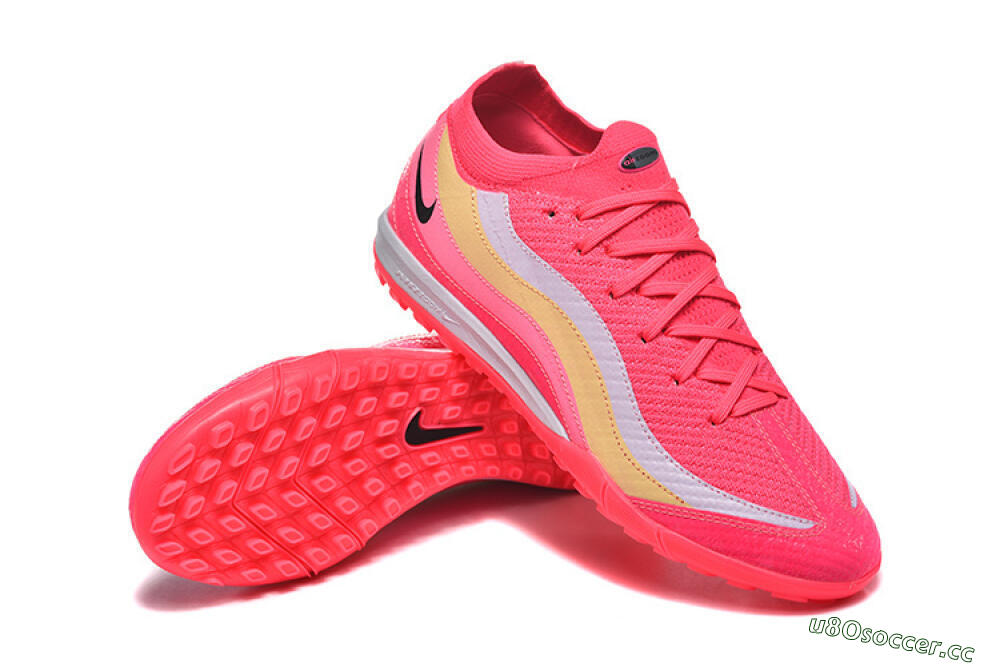 Men's Nike Air Zoom Mercurial Vapor 16 Elite TF Artificial Turf Low-Tops Football Shoes - Pink/Vibrant Pink/Soft Yellow 4
