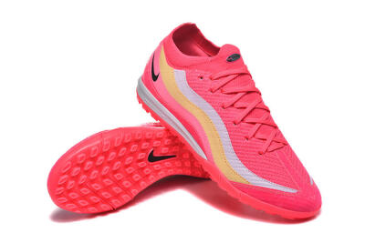 Men's Nike Air Zoom Mercurial Vapor 16 Elite TF Artificial Turf Low-Tops Football Shoes - Pink/Vibrant Pink/Soft Yellow