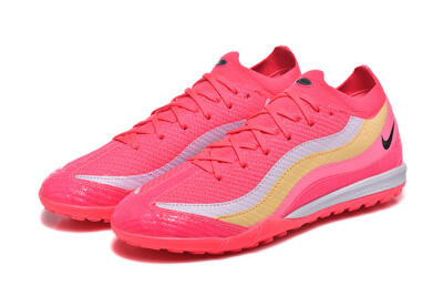 Men's Nike Air Zoom Mercurial Vapor 16 Elite TF Artificial Turf Low-Tops Football Shoes - Pink/Vibrant Pink/Soft Yellow