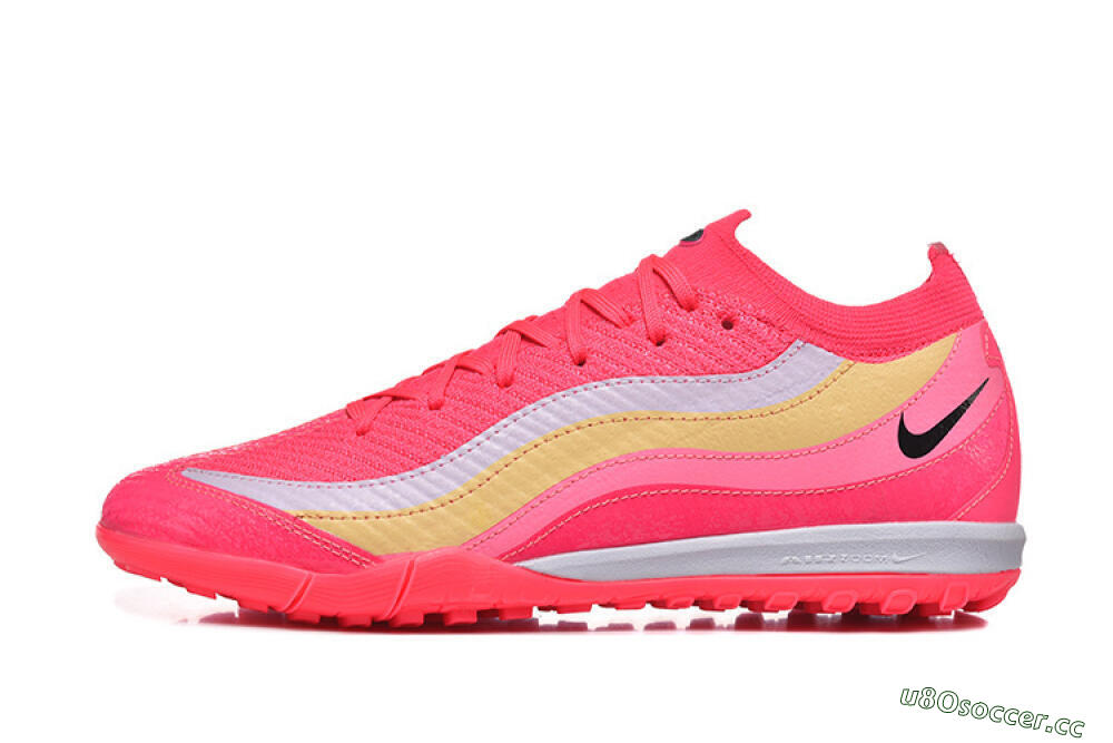 Men's Nike Air Zoom Mercurial Vapor 16 Elite TF Artificial Turf Low-Tops Football Shoes - Pink/Vibrant Pink/Soft Yellow 0