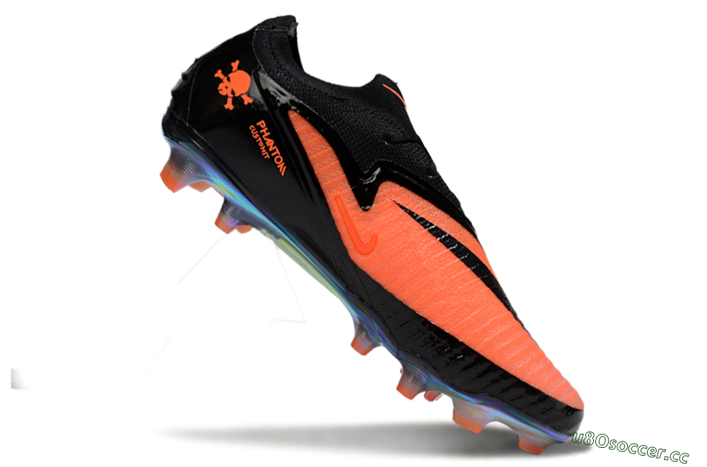Unisex Nike Phantom 6 Low Elite FG Firm Ground Low-Tops Football Boots - Orange/Electric Orange/Black 5