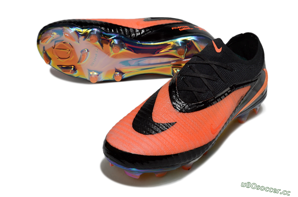 Unisex Nike Phantom 6 Low Elite FG Firm Ground Low-Tops Football Boots - Orange/Electric Orange/Black 3
