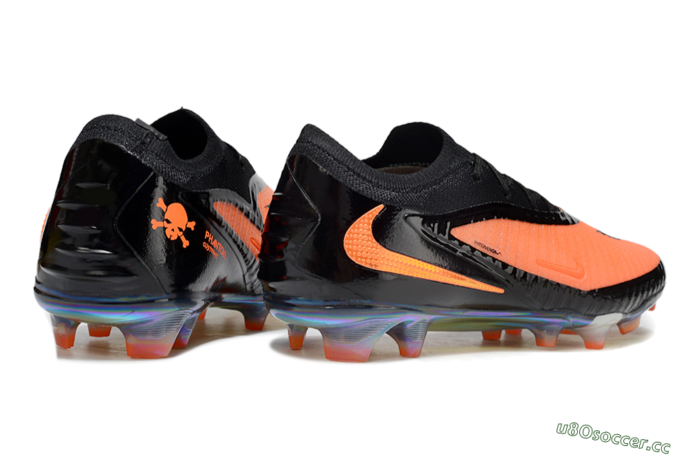Unisex Nike Phantom 6 Low Elite FG Firm Ground Low-Tops Football Boots - Orange/Electric Orange/Black 7