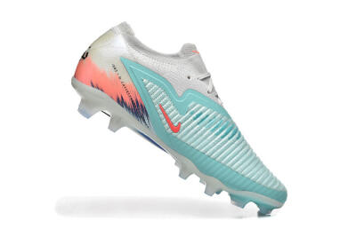Men's Nike Phantom 6 Low Elite FG Firm Ground Low-Tops Football Boots - Aqua/Soft Blue/Coral Pink