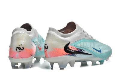 Men's Nike Phantom 6 Low Elite FG Firm Ground Low-Tops Football Boots - Aqua/Soft Blue/Coral Pink