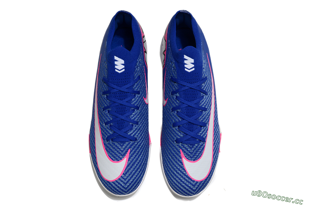 Unisex Nike Air Zoom Mercurial Vapor 16 Elite TF Artificial Turf Low-Tops Football Shoes - Blue/Electric Blue/Fuchsia Pink 4
