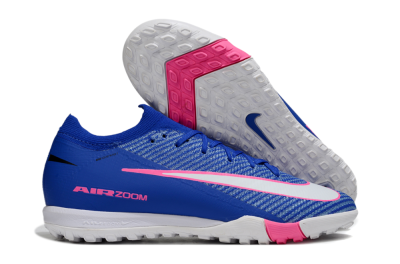 Unisex Nike Air Zoom Mercurial Vapor 16 Elite TF Artificial Turf Low-Tops Football Shoes - Blue/Electric Blue/Fuchsia Pink