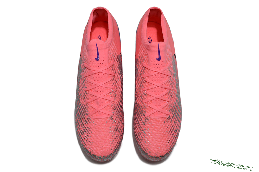 Unisex Nike Air Zoom Mercurial Vapor 16 Elite FG Firm Ground Low-Tops Football Boots - Pink/Electric Pink/Aqua Blue 4