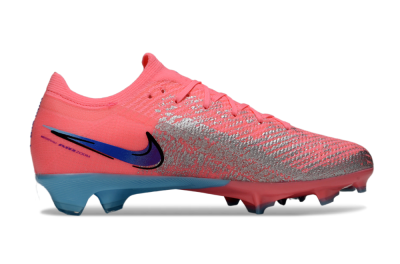 Unisex Nike Air Zoom Mercurial Vapor 16 Elite FG Firm Ground Low-Tops Football Boots - Pink/Electric Pink/Aqua Blue