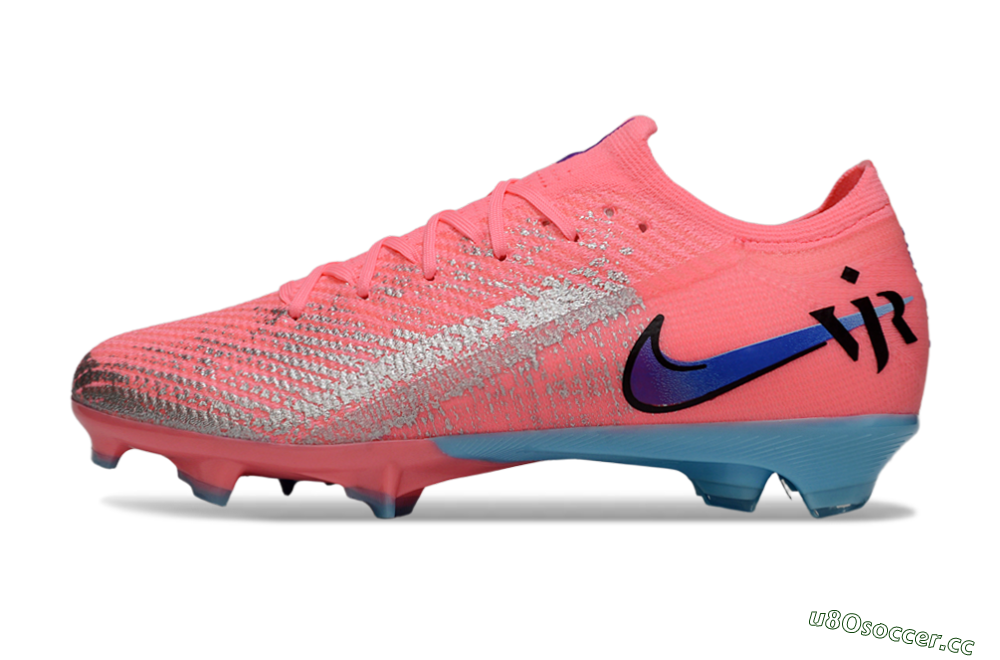Unisex Nike Air Zoom Mercurial Vapor 16 Elite FG Firm Ground Low-Tops Football Boots - Pink/Electric Pink/Aqua Blue 0