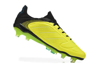 Men's Adidas Copa Pure 2 FG Firm Ground Low-Tops Football Boots - Yellow/Lime Blast/Black Out