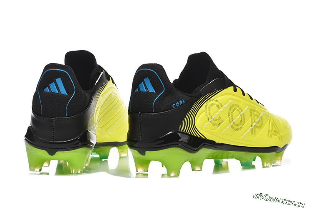 Men's Adidas Copa Pure 2 FG Firm Ground Low-Tops Football Boots - Yellow/Lime Blast/Black Out 9