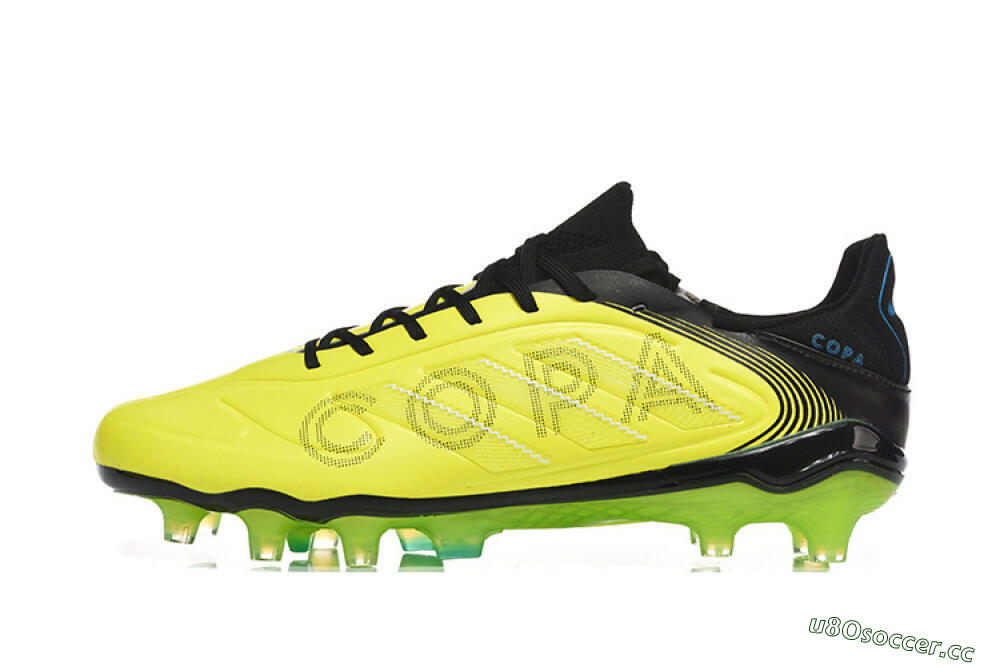 Men's Adidas Copa Pure 2 FG Firm Ground Low-Tops Football Boots - Yellow/Lime Blast/Black Out 0