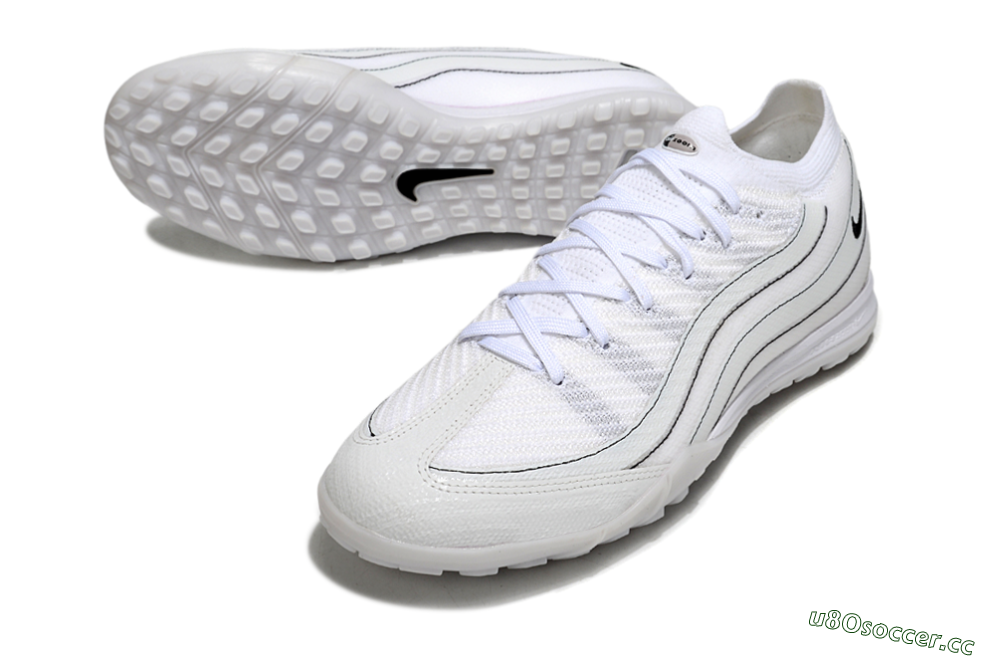 Unisex Nike Air Zoom Mercurial Vapor 16 Elite TF Artificial Turf Low-Tops Football Shoes - White/Clean White/Black Accents 3
