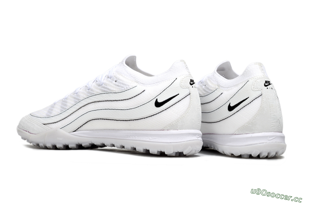 Unisex Nike Air Zoom Mercurial Vapor 16 Elite TF Artificial Turf Low-Tops Football Shoes - White/Clean White/Black Accents 4