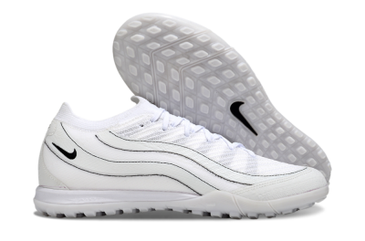 Unisex Nike Air Zoom Mercurial Vapor 16 Elite TF Artificial Turf Low-Tops Football Shoes - White/Clean White/Black Accents