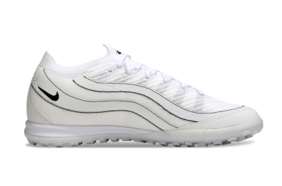 Unisex Nike Air Zoom Mercurial Vapor 16 Elite TF Artificial Turf Low-Tops Football Shoes - White/Clean White/Black Accents