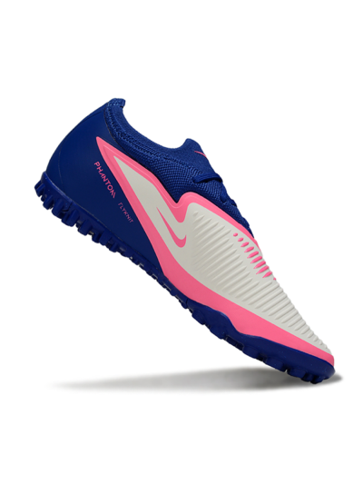 Unisex Nike Phantom 6 Low Elite TF Artificial Turf Low-Tops Football Shoes - Blue/Vibrant Pink/Light Grey