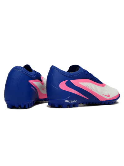 Unisex Nike Phantom 6 Low Elite TF Artificial Turf Low-Tops Football Shoes - Blue/Vibrant Pink/Light Grey