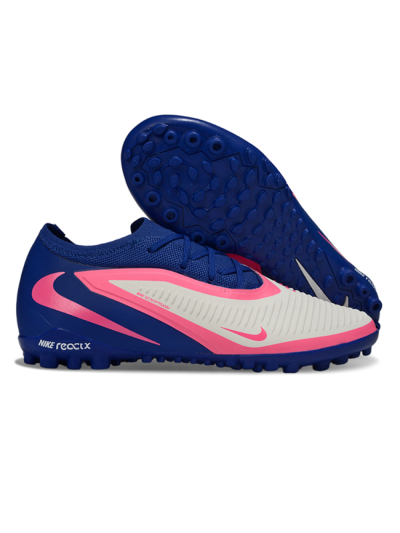 Unisex Nike Phantom 6 Low Elite TF Artificial Turf Low-Tops Football Shoes - Blue/Vibrant Pink/Light Grey