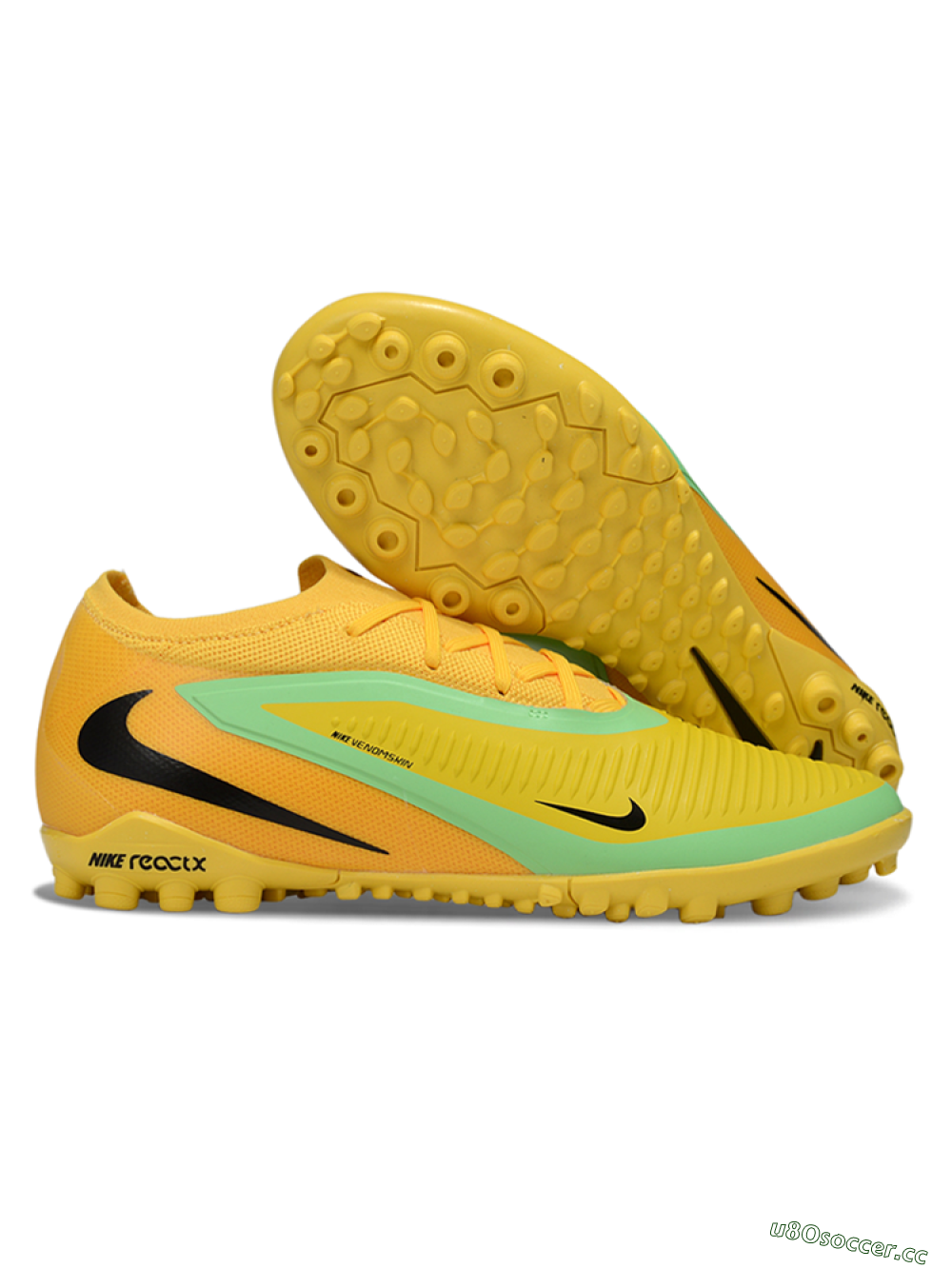 Unisex Nike Phantom 6 Low Elite TF Artificial Turf Low-Tops Football Shoes - Yellow/Vibrant Citrus/Soft Mint 2