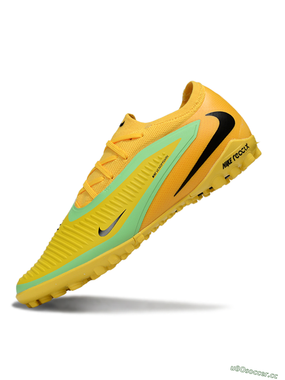 Unisex Nike Phantom 6 Low Elite TF Artificial Turf Low-Tops Football Shoes - Yellow/Vibrant Citrus/Soft Mint 5
