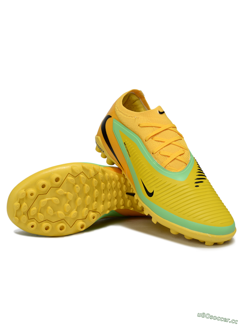 Unisex Nike Phantom 6 Low Elite TF Artificial Turf Low-Tops Football Shoes - Yellow/Vibrant Citrus/Soft Mint 3