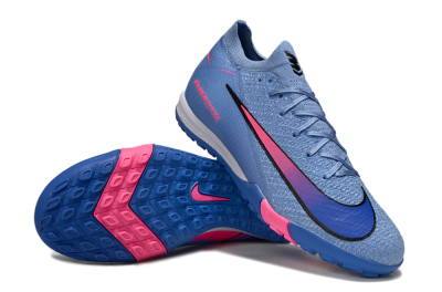Unisex Nike Air Zoom Mercurial Vapor 16 Elite TF Artificial Turf Low-Tops Football Shoes - Blue/Electric Blue/Neon Pink