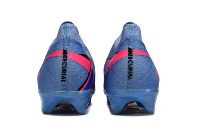 Unisex Nike Air Zoom Mercurial Vapor 16 Elite FG Firm Ground Low-Tops Football Boots - Blue/Electric Blue/Neon Pink