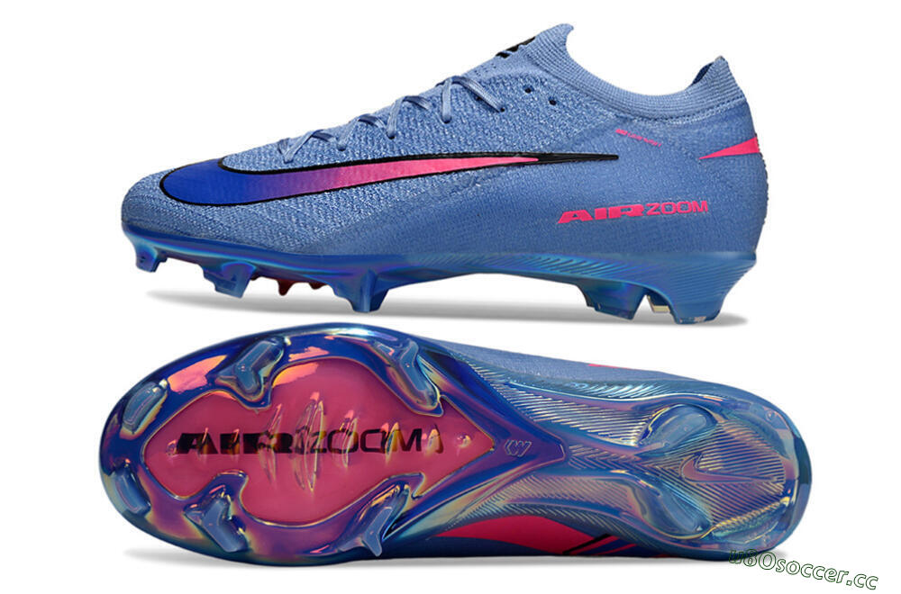 Unisex Nike Air Zoom Mercurial Vapor 16 Elite FG Firm Ground Low-Tops Football Boots - Blue/Electric Blue/Neon Pink 1
