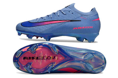 Unisex Nike Air Zoom Mercurial Vapor 16 Elite FG Firm Ground Low-Tops Football Boots - Blue/Electric Blue/Neon Pink