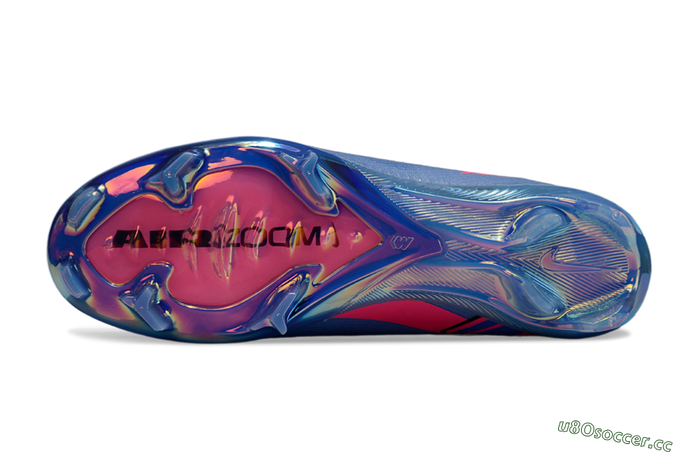 Unisex Nike Air Zoom Mercurial Vapor 16 Elite FG Firm Ground Low-Tops Football Boots - Blue/Electric Blue/Neon Pink 6