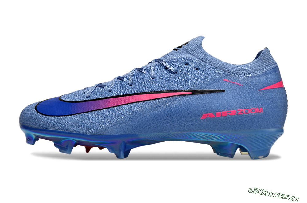 Unisex Nike Air Zoom Mercurial Vapor 16 Elite FG Firm Ground Low-Tops Football Boots - Blue/Electric Blue/Neon Pink 0