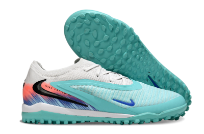 Unisex Nike Phantom 6 Low Elite TF Artificial Turf Low-Tops Football Shoes - Aqua/Bright Aqua/Coral Pink