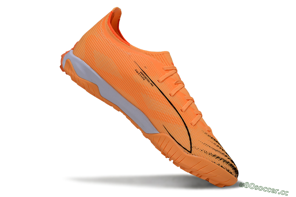 Men's Puma Ultra Ultimate TF Artificial Turf Low-Tops Football Shoes - Orange/Sunset Glow/Flame Orange 4