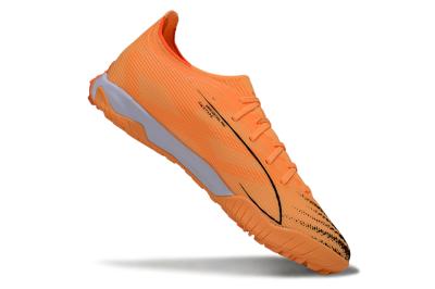 Men's Puma Ultra Ultimate TF Artificial Turf Low-Tops Football Shoes - Orange/Sunset Glow/Flame Orange