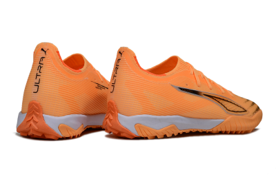 Men's Puma Ultra Ultimate TF Artificial Turf Low-Tops Football Shoes - Orange/Sunset Glow/Flame Orange
