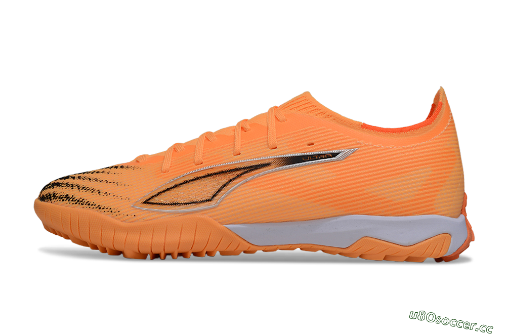 Men's Puma Ultra Ultimate TF Artificial Turf Low-Tops Football Shoes - Orange/Sunset Glow/Flame Orange 0