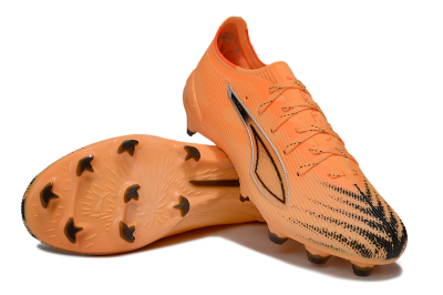 Men's Puma Ultra Ultimate FG Firm Ground Low-Tops Football Boots - Orange/Bright Sunset/Deep Coral