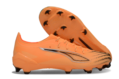 Men's Puma Ultra Ultimate FG Firm Ground Low-Tops Football Boots - Orange/Bright Sunset/Deep Coral