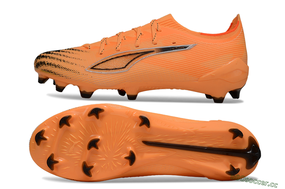 Men's Puma Ultra Ultimate FG Firm Ground Low-Tops Football Boots - Orange/Bright Sunset/Deep Coral 1
