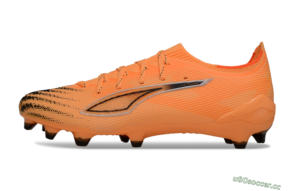 Men's Puma Ultra Ultimate FG Firm Ground Low-Tops Football Boots - Orange/Bright Sunset/Deep Coral 0