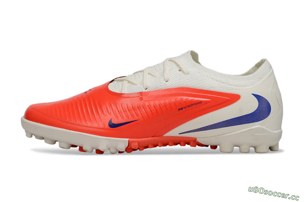 Unisex Nike Phantom 6 Low Elite TF Artificial Turf Low-Tops Football Shoes - Red/Bright Red/Snow White 0