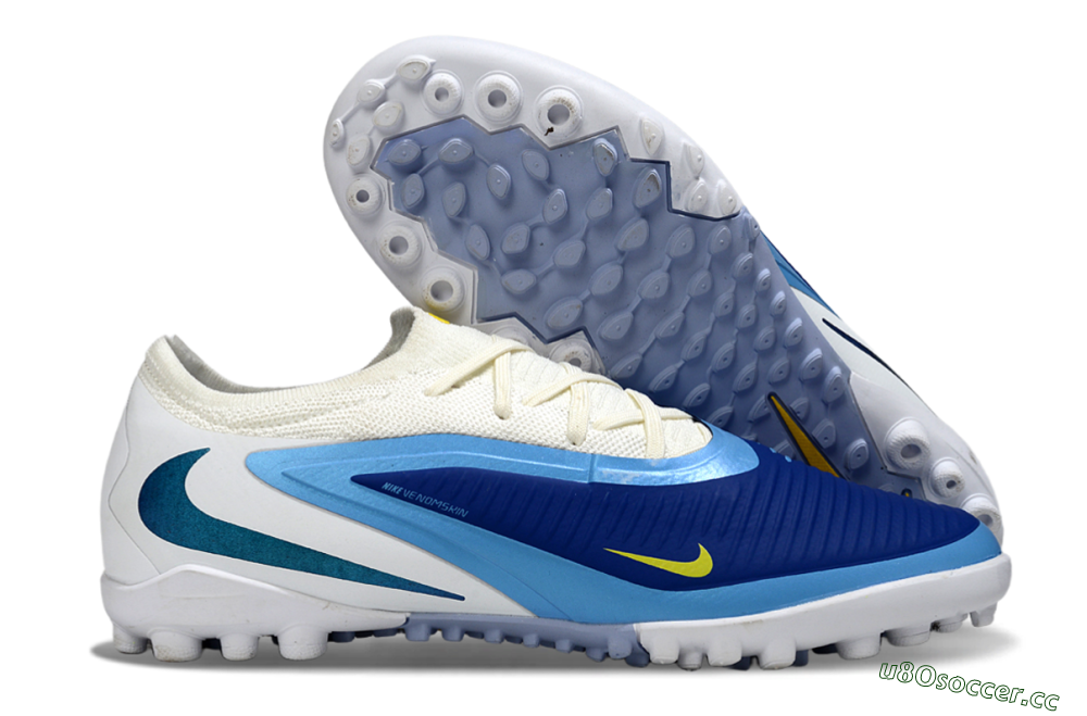 Unisex Nike Phantom 6 Low Elite TF Artificial Turf Low-Tops Football Shoes - Blue/Sky Blue/Navy Blue 2