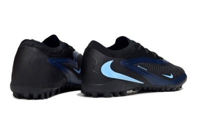 Unisex Nike Phantom 6 Low Elite TF Artificial Turf Low-Tops Football Shoes - Black/Midnight Blue/Icy Blue