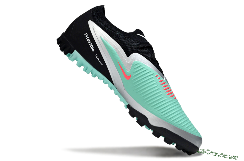 Unisex Nike Phantom 6 Low Elite TF Artificial Turf Low-Tops Football Shoes - Teal/Black/Rose 4