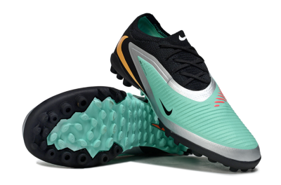 Unisex Nike Phantom 6 Low Elite TF Artificial Turf Low-Tops Football Shoes - Teal/Black/Rose